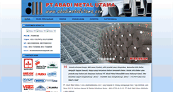 Desktop Screenshot of abadimetalutama.com