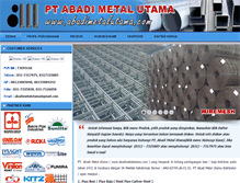 Tablet Screenshot of abadimetalutama.com